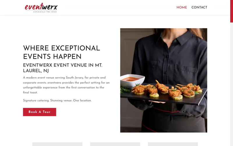 Eventwerx website, built by Spencer Taylor