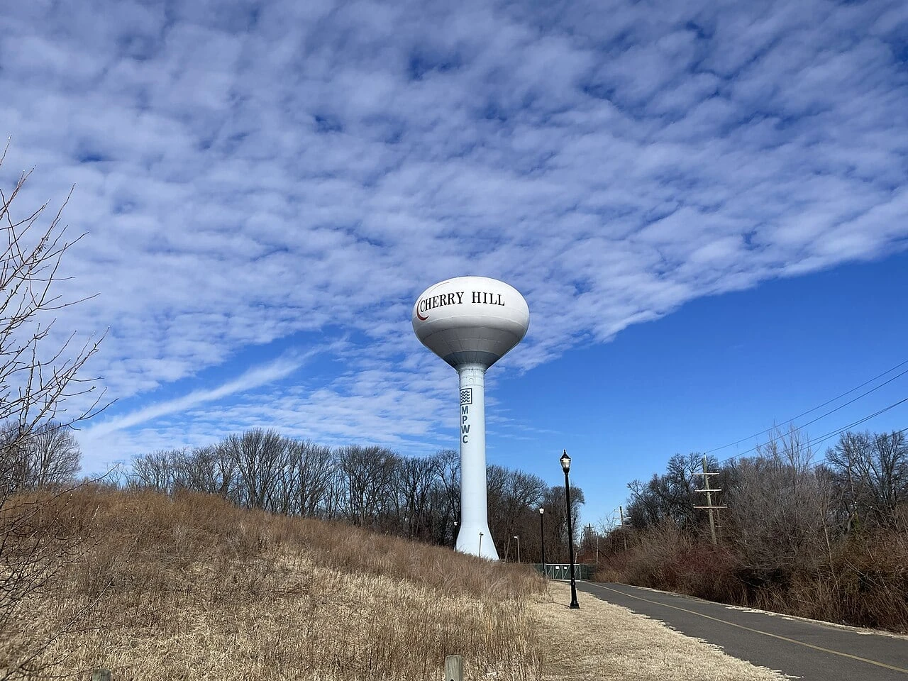 1280px Cherry Hill NJ water tower from Garden State Pavilions Cherry Hill NJ water tower from Garden State Pavilions