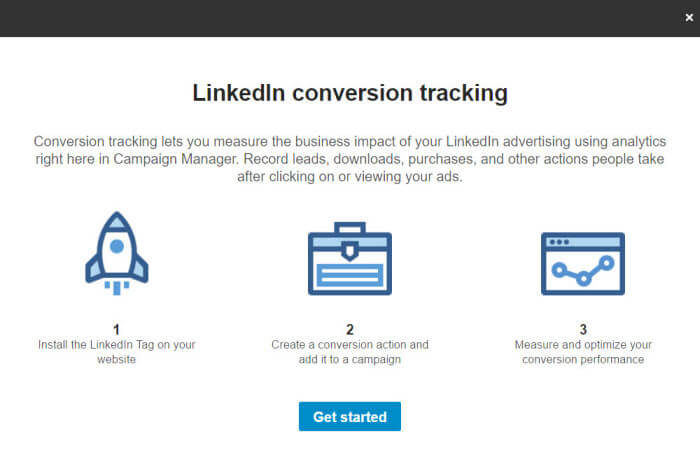 LinkedIn Conversion tracking setup
