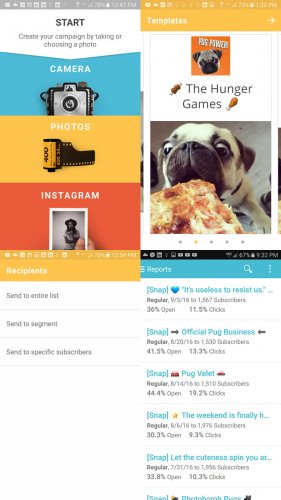 MailChimp Snap layout