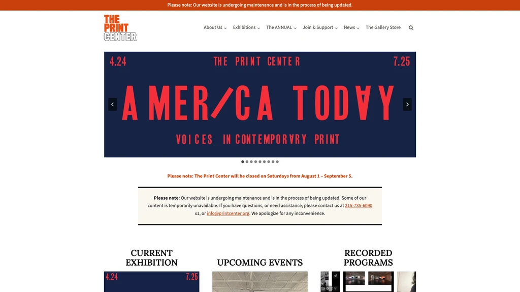 The Print Center rebuilt homepage, live at printcenter.org