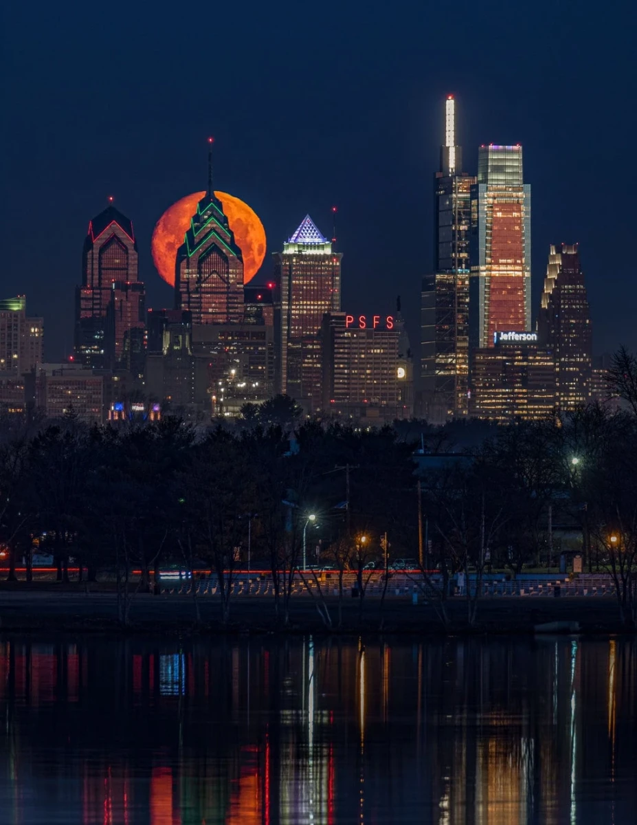 Dark high-contrast Philadelphia city view representing high-end technical implementation for local agencies.